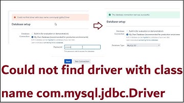 Fix Could not find driver with class name com.mysql.jdbc.Driver, During Jira and MYSQL Set Up