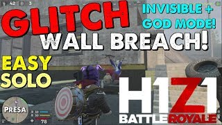 H1Z1 PS4 | WALL BREACH GLITCH - INVISIBLE + GOD MODE!