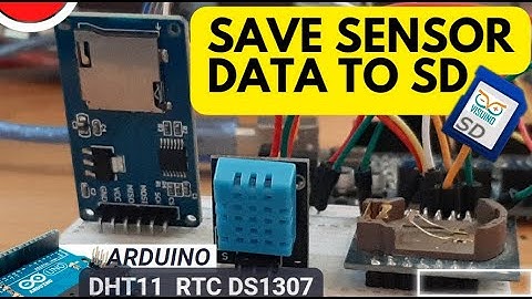 How to Save sensor data Temp & Time to SD card using Arduino
