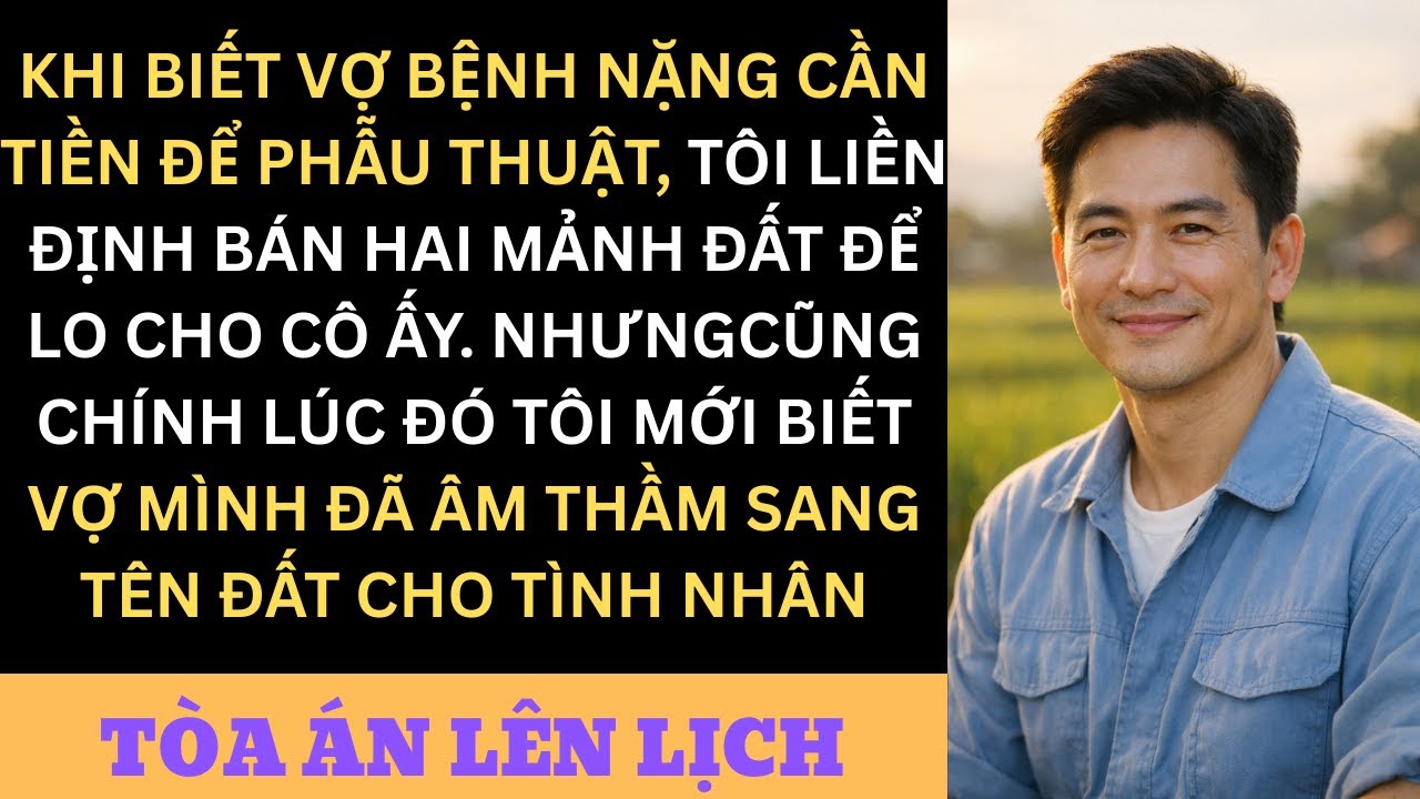 Vợ Tôi Giả Vờ Ung Thư Để Lừa Tiền — Tôi Phát Hiện Cô Ta Đã Sang Tên Đất Cho Nhân Tình