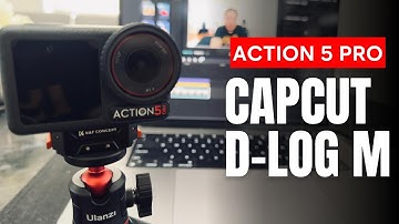 Easy way to color grade D-Log M | How to edit DJI Action 5 Pro videos using CapCut