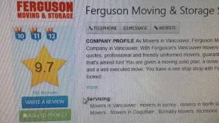 Ferguson Moving & Storage iMovie trailer for BNI Presentation on Vancouver Movers by Ferguson Moving & Storage Ltd | Movers North Vancouver 529 views 10 years ago 1 minute, 5 seconds