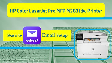 HP Color LaserJet Pro MFP M283 Printer : Setup & Use Scan to Yahoo Email via Embedded Web Server