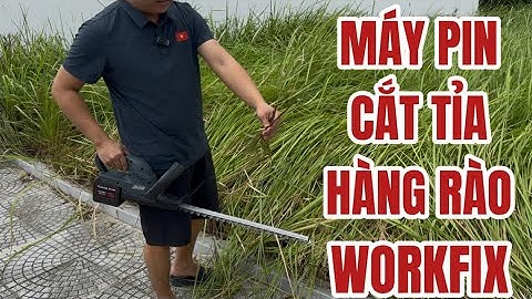 Máy Cắt Tỉa Hàng Rào Cầm Tay Dùng Pin Chính Hãng WORKFIX Lưỡi Cắt Dài 54cm Không Chổi Than Mạnh Mẽ