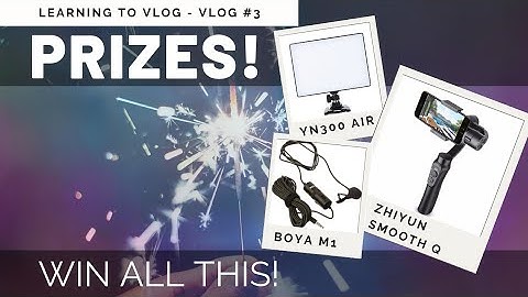 Win Zhiyun Smooth Q, Boya Microphone and YN300 video light!