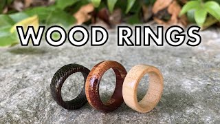 How to Make Wood Rings With a Dremel