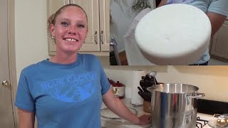 MAKING CHEDDAR CHEESE WITH GOATS MILK