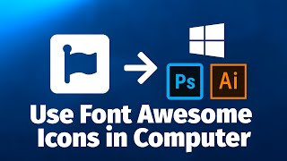 How to use Font Awesome Icons in Photoshop and Illustrator How to use Font Awesome Icons in Photoshop and Illustrator