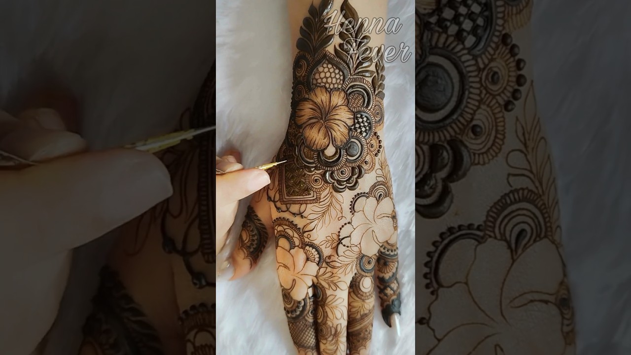 Latest 2026 Hibiscus Floral Unique Mehendi Henna Design🤎 New Mehndi #henna #mehndi #mehendiartistry