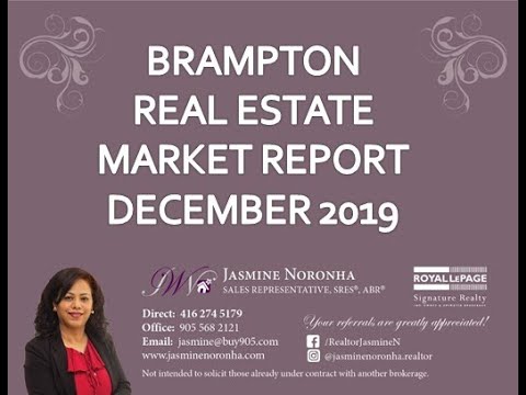 Brampton Real Estate Market Watch - December 2019 - YouTube