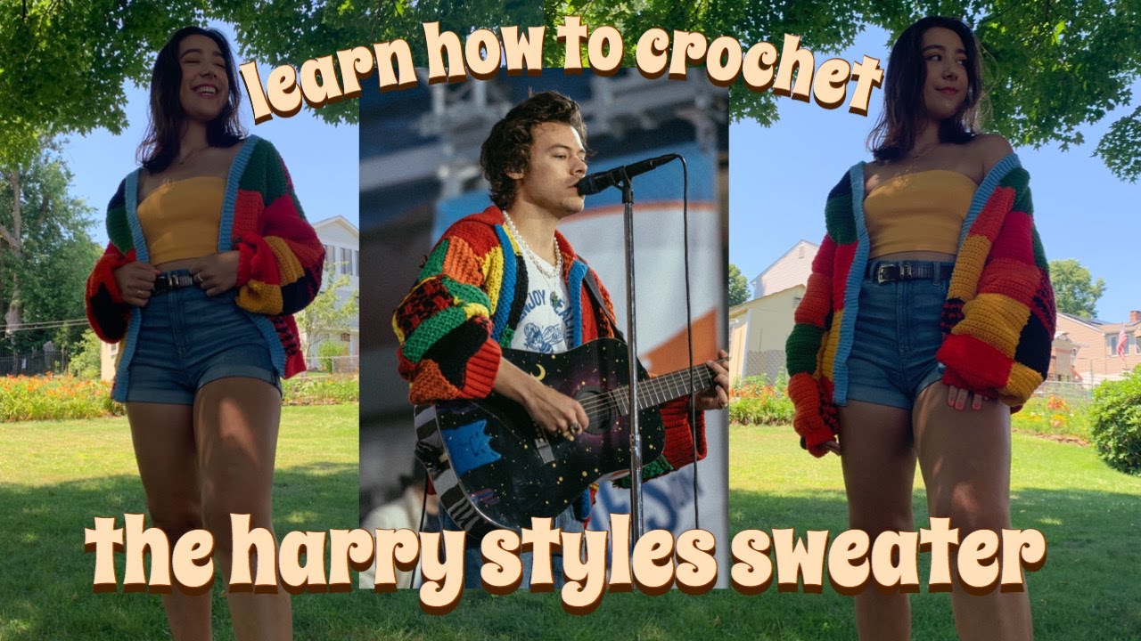 I Crocheted The 1600 Harry Styles Sweater So You Could Too Youtube