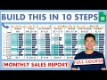 How to Build a Monthly Sales Report in Google Sheets in 10 Easy Steps (FULL COURSE)