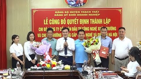 Đảng ủy Khối Doanh nghiệp huyện công bố Quyết định thành lập 02 Chi bộ