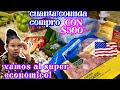 QUE SE COMPRA CON $300 en supermercado ECONÓMICO 🇺🇸 UN DÍA A LA VEZ!