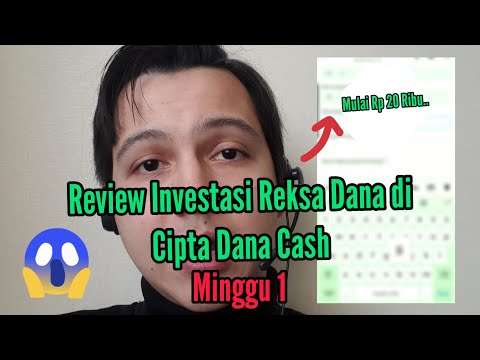 Review Investasi Reksa Dana Di Cipta Dana Cash Minggu 1