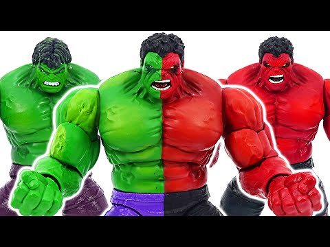 <strong>Hulk</strong>, <strong>Red</strong> <strong>Hulk</strong> combine! Compound <strong>Hulk</strong> appeared! Defeat the Thanos Brothers! | DuDuPopTOY