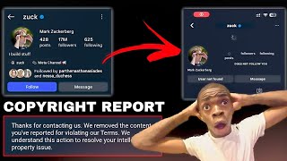 INSTAGRAM COPYRIGHT REPORT | Remove Any Video By Using This Method | SHAMS UNION