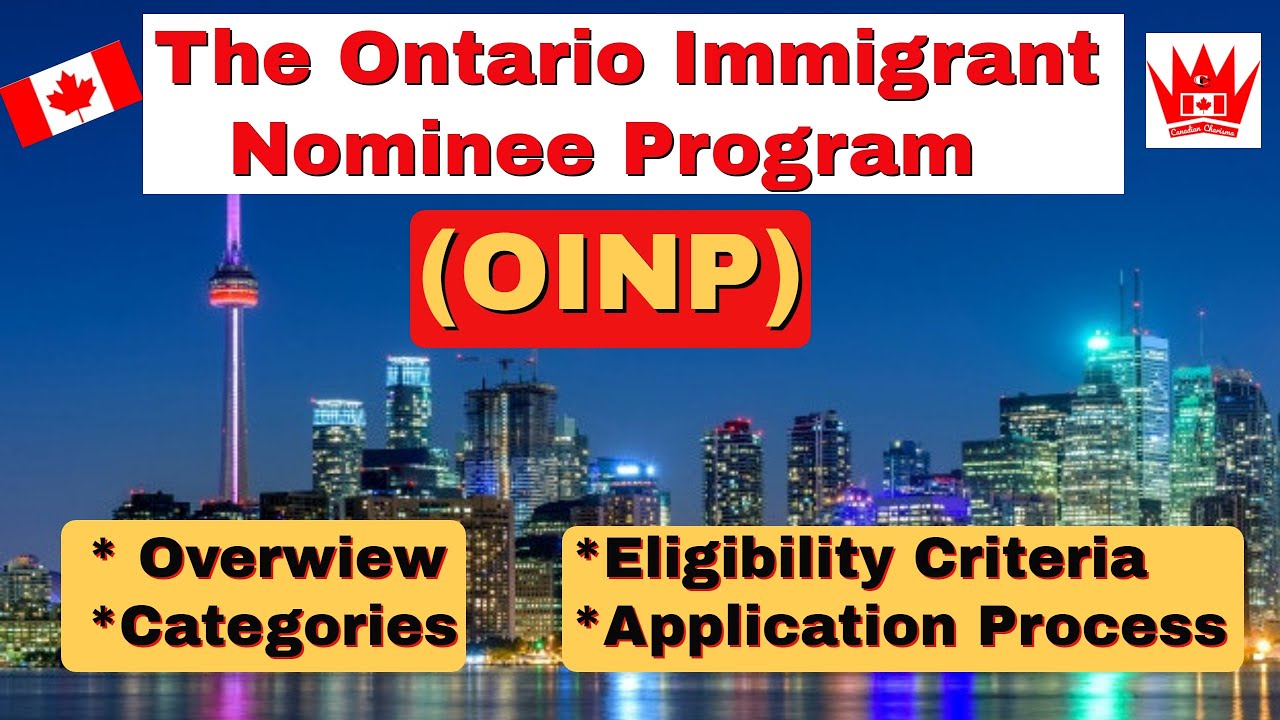 PNP Ontario PNP OINP Canada Immigration Canadian Charisma YouTube