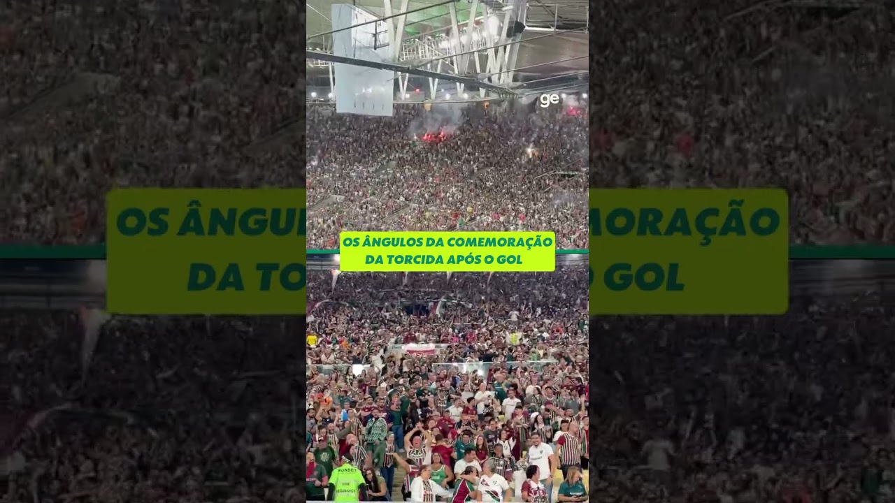 EXPLOSÃO DA TORCIDA TRICOLOR NO PRIMEIRO GOL DO FLU | #shorts | ge.globo
