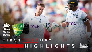 Root Begins Series with Century! | Highlights  England v Australia Day 1 | LV= Insurance Test 2023