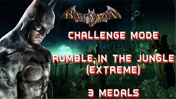 Batman Arkham Asylum - Rumble In The Jungle (EXTREME) | Challenge Mode