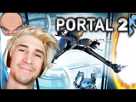 xQc Plays Portal 2 Single Player | with Chat