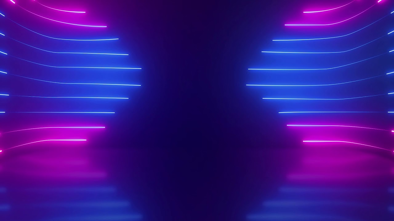 Horizontal Glowing Neon Lights Stage Loop Animated Background - Free  Footage - Motion Made - YouTube