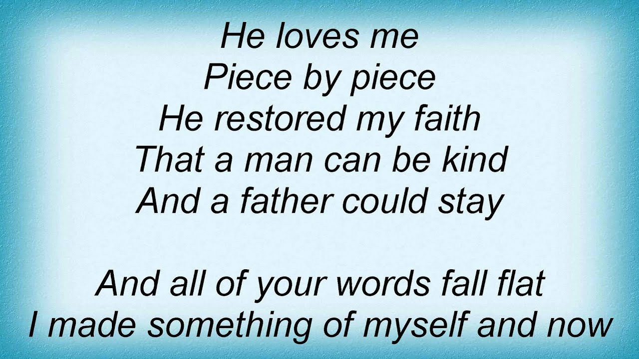 Kelly Clarkson  Piece By Piece Lyrics  YouTube