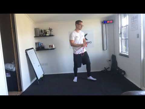 Resistance band face Pull with an external rotation