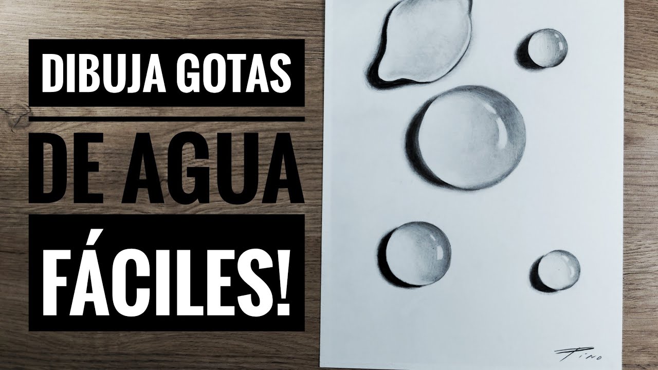 Cómo DIBUJAR GOTAS de AGUA REALISTAS (NARRADO 🎤)