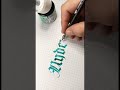 Underground Textura Quadrata Calligraphy by FrakOne #calligraphymasters #shorts #textura