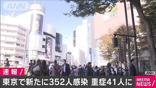 都内の新規感染者352人　重症者が40人上回る(2020年11月14日)