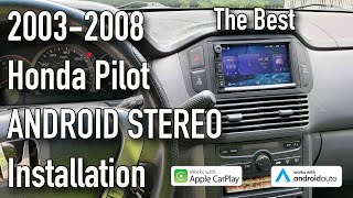2003-2008 Honda Pilot Android Navigation Stereo Upgrade - Joying Double Din JY-UQ135N4G
