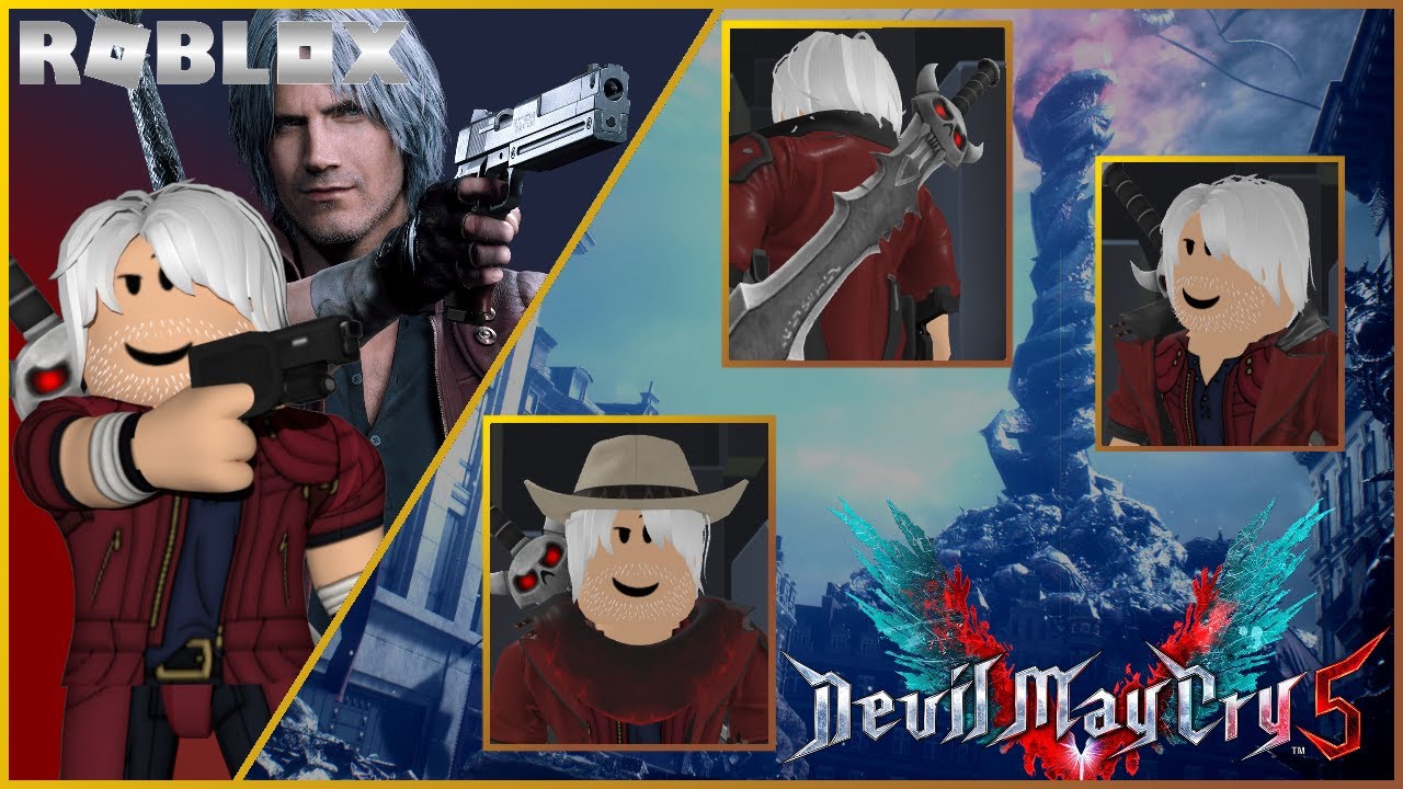 Dante from devil may cry 5 wearing a hawaiian shirt