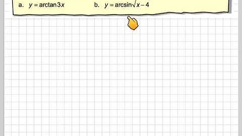 Differentiating inverse trigonometric functions using the chain rule