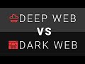 Deep Web Vs Dark Web  | Explained |