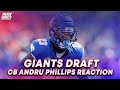 Giants draft cb kentucky andru phillips  reaction