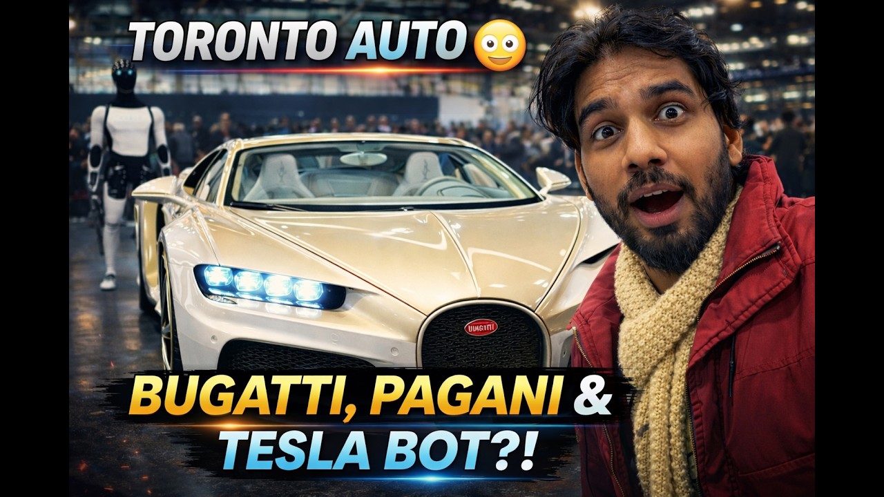 Toronto Auto Show 😳 | Tesla Bot + Bugatti + Pagani ALL in One Place?!