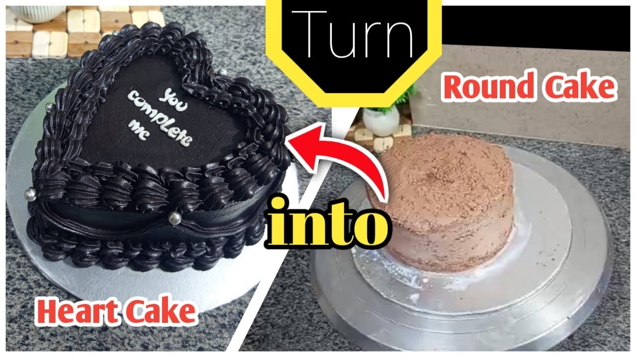 Easiest Way To Make Heart Shape Cake Convert Round Cake Into Heart easiest-way-to-make-heart-shape-cake-convert-round-cake-into-heart