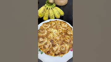 Bánh chuối nướng từ bánh mì nguội