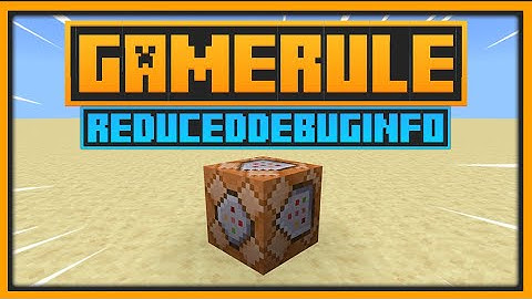 🟨 WHAT DOES reducedDebugInfo GAMERULE - Minecraft Bedrock & Java