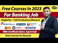 100 free banking courses with certificate  join  get job in bank  diploma in banking  finance