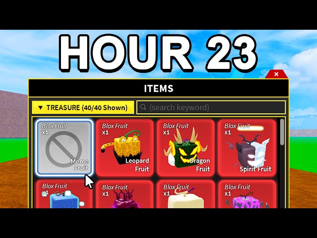 Can You Get Every Blox Fruit in 24 Hours? 