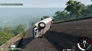 спуск без тормозов в BeamNG.drive.часть 5