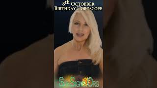 8th October Birthday Horoscope ♎️ Born On October 8 - Happy Birthday | SunSigns.Org | #shorts
