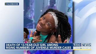 Death of 13-year-old girl part of concerning trend for murder cases