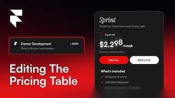 Partna Framer Template Tutorial: How to Edit The Pricing Table