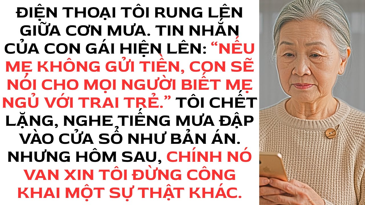 Con gái bịa đặt tôi cặp kè trai trẻ khi tôi từ chối vay tiền cho nó…