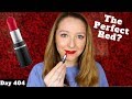 MAC Ruby Woo Matte Lipstick Swatch & Review | Day 404 of Trying New Makeup Every Day