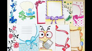 pix Decoration Ideas Creative Border Assignment Design For Front Page Easy 10 beautiful border designs for projects handmade simple border designs notebook border designs